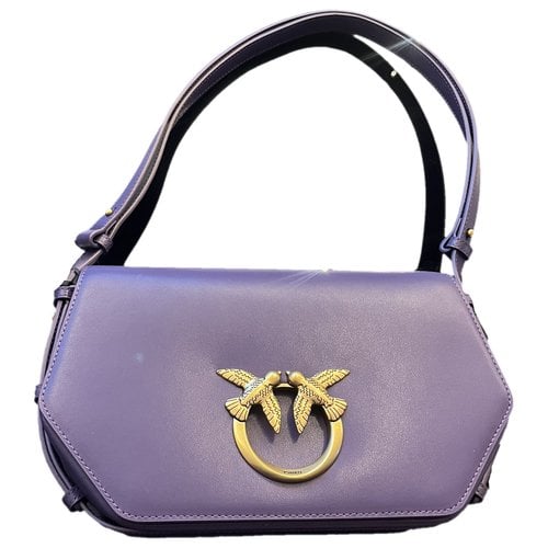 Pre-owned Pinko Leather Handbag In Purple