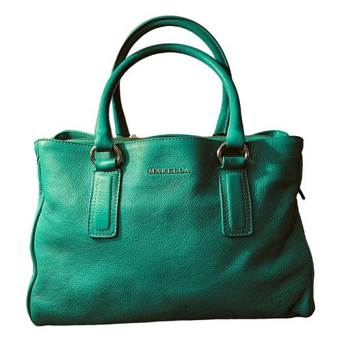 Pre-owned Marella Leather Handbag In Green