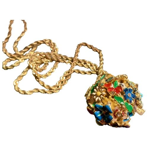Pre-owned Kenneth Jay Lane Long Necklace In Multicolour