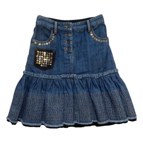Pre-owned Louis Vuitton Mid-length Skirt In Blue