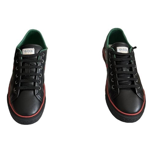 Pre-owned Gucci Tennis 1977 Low Trainers In Black