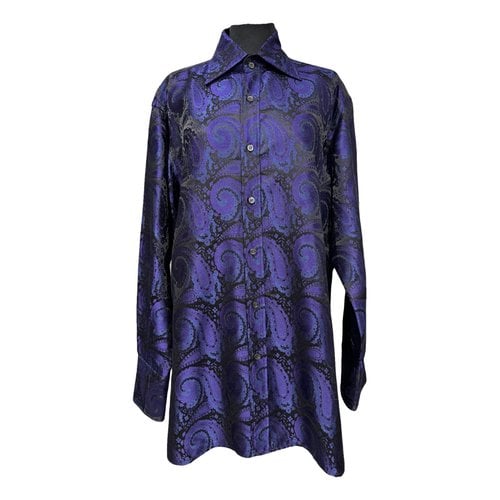 Pre-owned Gucci Silk Dress In Purple