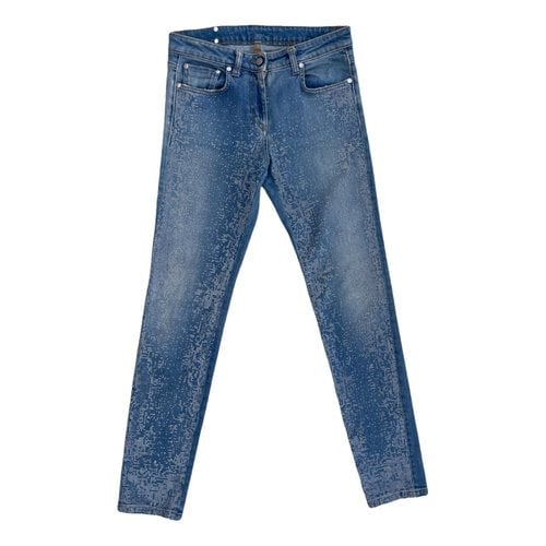 Pre-owned Roberto Cavalli Slim Jeans In Blue