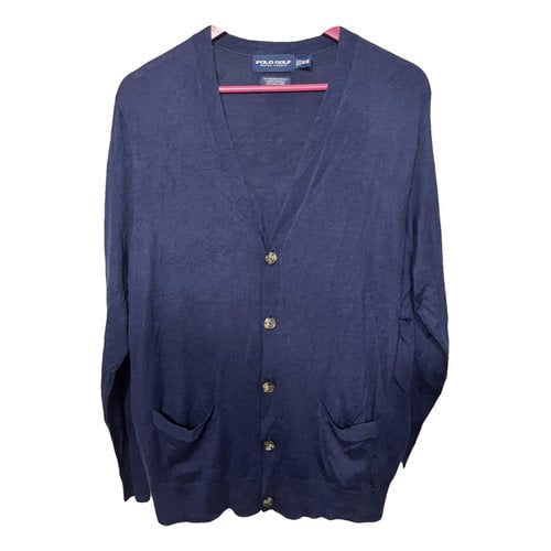 Pre-owned Polo Ralph Lauren Silk Sweatshirt In Blue