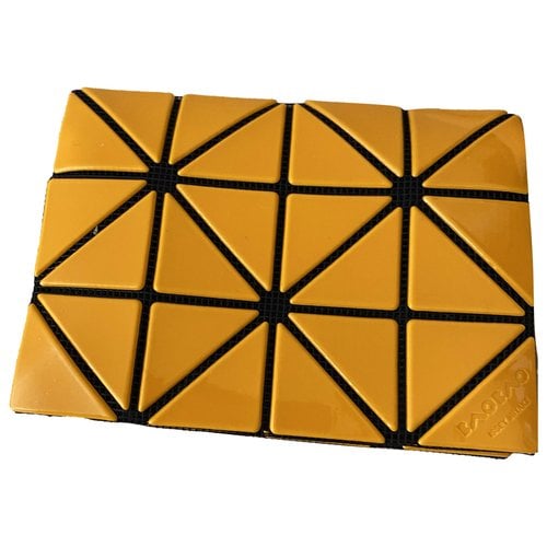 Pre-owned Issey Miyake Wallet In Yellow