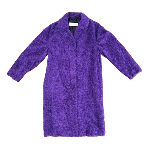 Pre-owned Dries Van Noten Coat In Purple