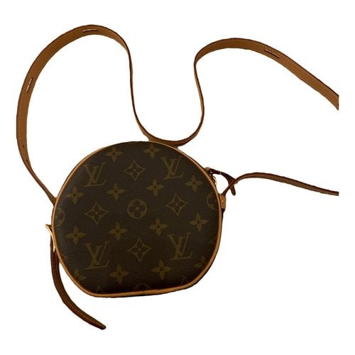 Pre-owned Louis Vuitton Boîte Chapeau Souple Patent Leather Crossbody Bag In Brown