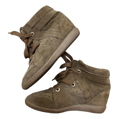 Pre-owned Isabel Marant Bobby Trainers In Brown