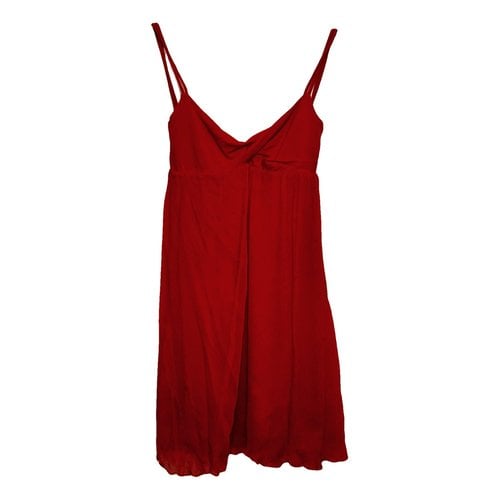 Pre-owned Patrizia Pepe Silk Mini Dress In Red