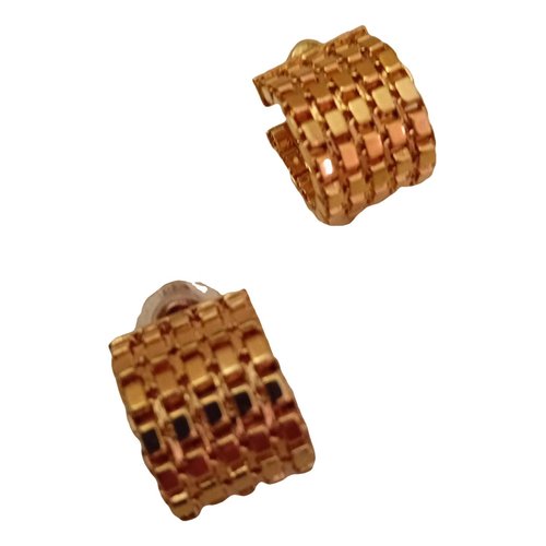 Pre-owned Burberry Earrings In Gold