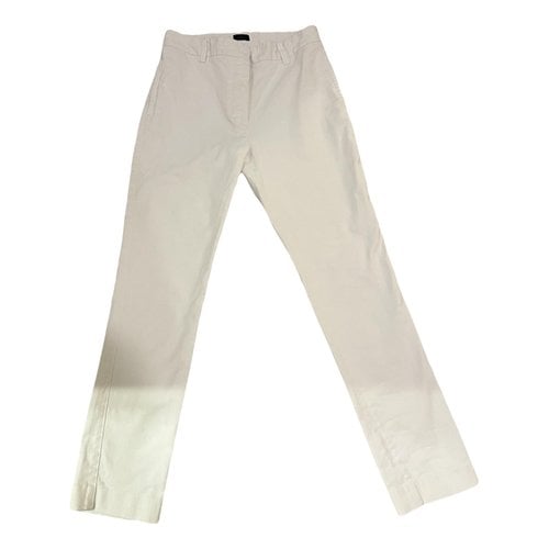 Pre-owned Joseph Slim Jeans In White