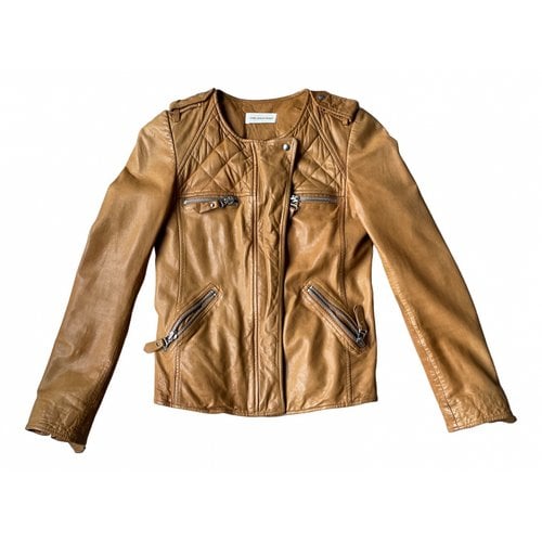Pre-owned Isabel Marant Étoile Leather Jacket In Camel