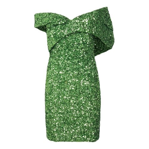 Pre-owned Rachel Gilbert Mini Dress In Green