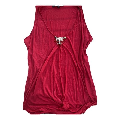Pre-owned Elisabetta Franchi T-shirt In Red