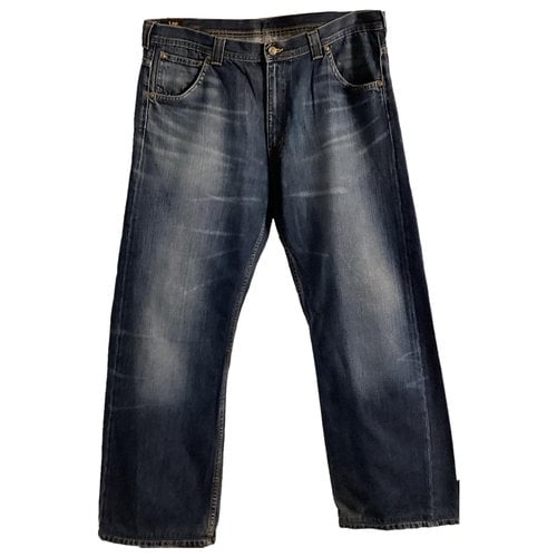 Pre-owned Lee Straight Jeans In Navy