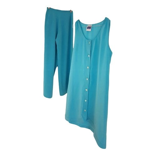 Pre-owned La Perla Trousers In Turquoise