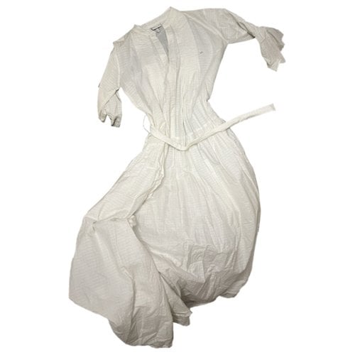 Pre-owned Evarae Maxi Dress In White