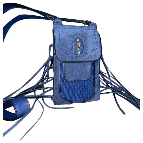 Pre-owned Mulberry Antony Cloth Crossbody Bag In Blue