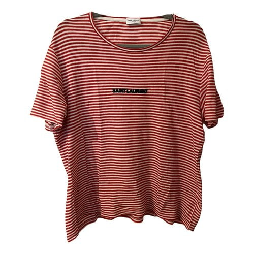 Pre-owned Saint Laurent T-shirt In Red