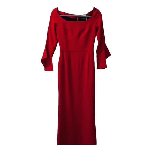 Pre-owned Roland Mouret Maxi Dress In Red