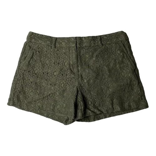 Pre-owned Ann Taylor Mini Short In Green