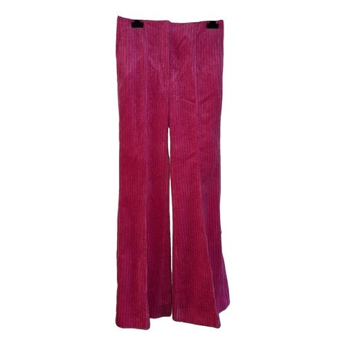 Pre-owned Celine Trousers In Pink