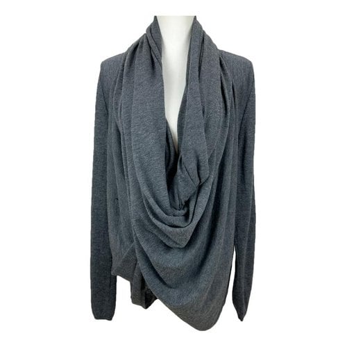 Pre-owned Alice And Olivia Cashmere Cardigan In Grey