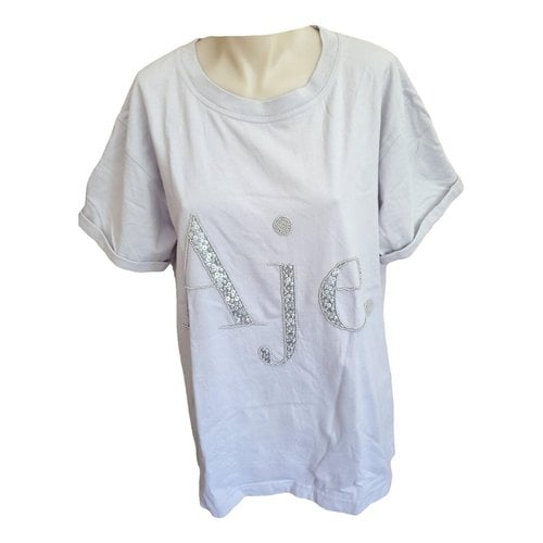 Pre-owned Aje T-shirt In Grey
