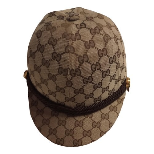 Pre-owned Gucci Cloth Beret In Beige