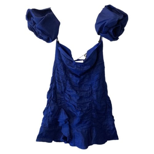Pre-owned Isabel Marant Mini Dress In Blue