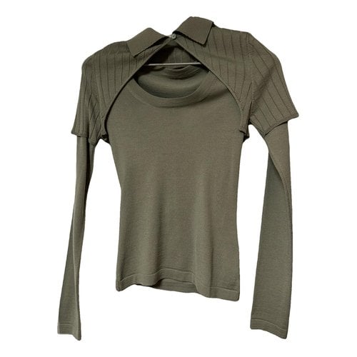 Pre-owned Jacquemus Wool Jumper In Khaki