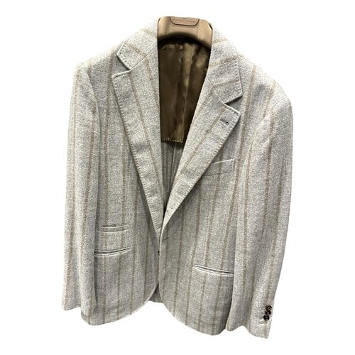 Pre-owned Brunello Cucinelli Cashmere Jacket In Grey