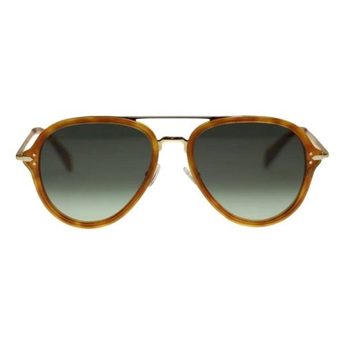 Pre-owned Celine Aviator Sunglasses In Brown