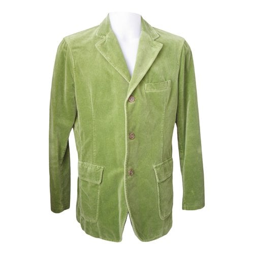 Pre-owned Etro Velvet Vest In Green