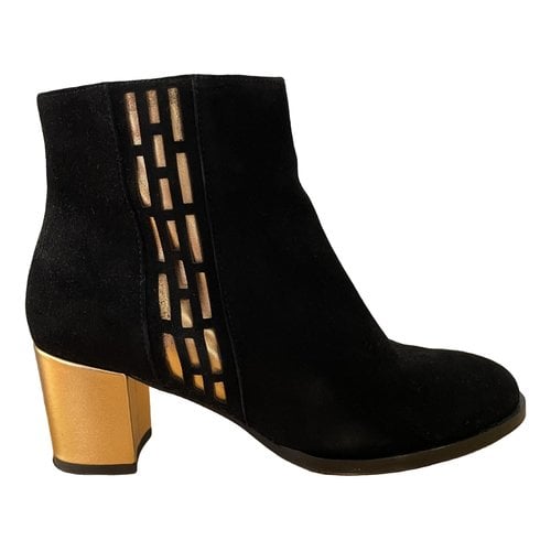 Pre-owned Mellow Yellow Ankle Boots In Black