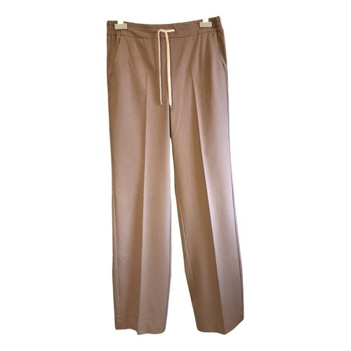 Pre-owned Marella Large Pants In Camel