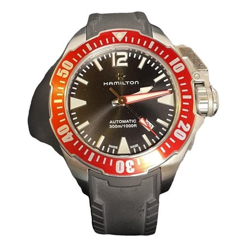 Pre-owned Hamilton Watch In Red