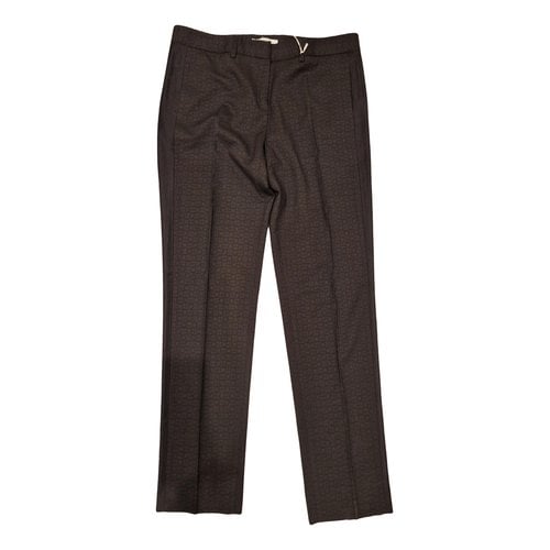 Pre-owned Gerard Darel Cloth Straight Pants In Black