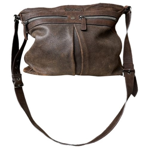 Pre-owned Miu Miu Crossbody Bag In Brown