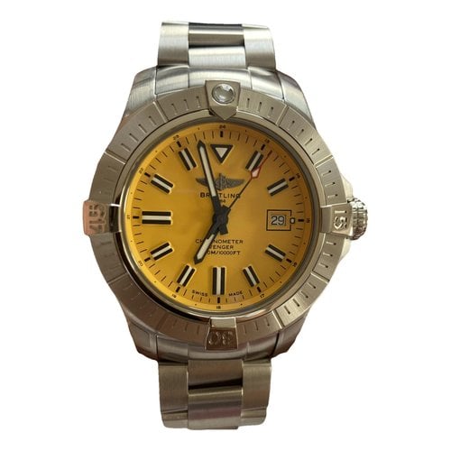 Pre-owned Breitling Avenger Watch In Yellow