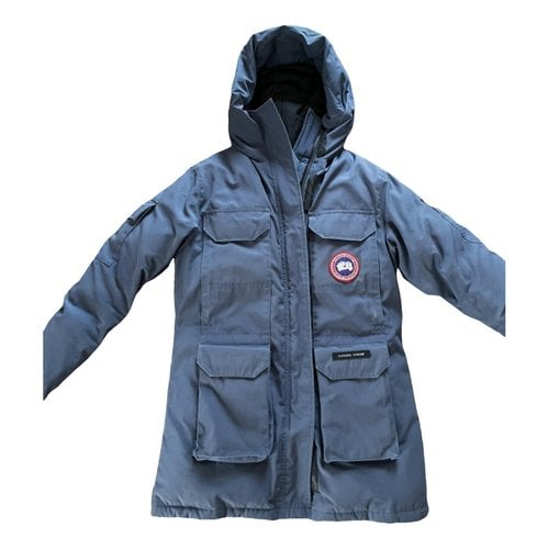 Pre-owned Canada Goose Expedition Parka In Blue