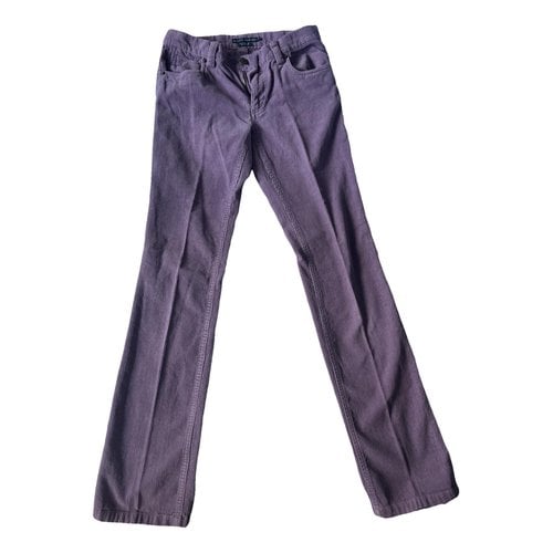 Pre-owned Ralph Lauren Straight Pants In Purple