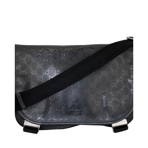 Pre-owned Gucci Satchel In Black