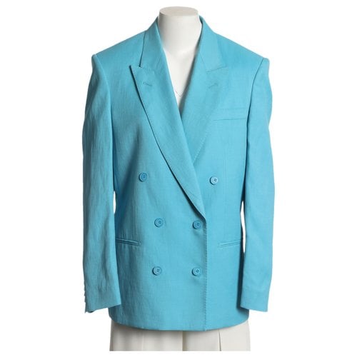 Pre-owned Stella Mccartney Blazer In Turquoise