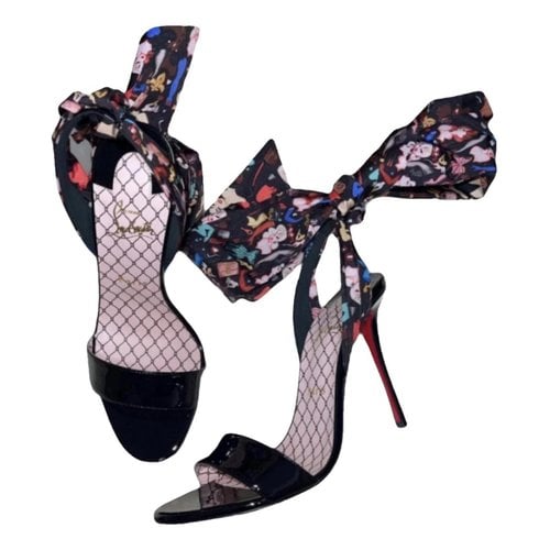 Pre-owned Christian Louboutin Cloth Sandal In Multicolour