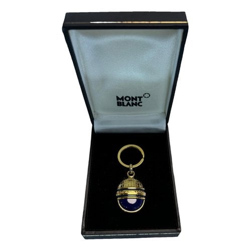 Pre-owned Montblanc Key Ring In Gold