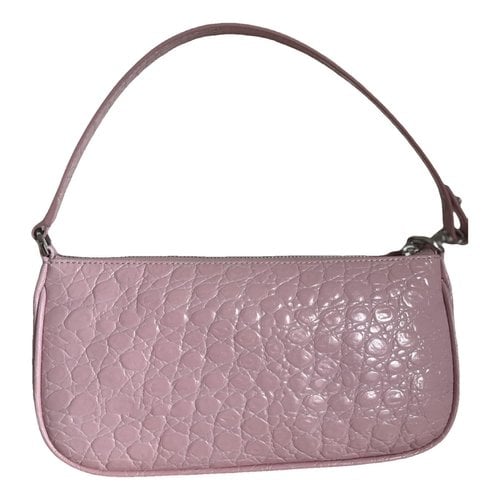 Pre-owned By Far Rachel Leather Handbag In Pink