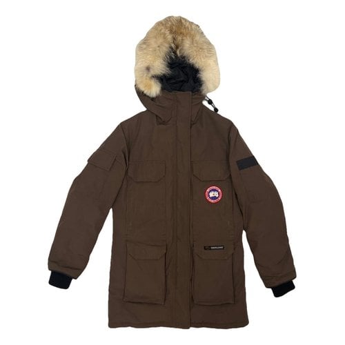 Pre-owned Canada Goose Expedition Parka In Brown