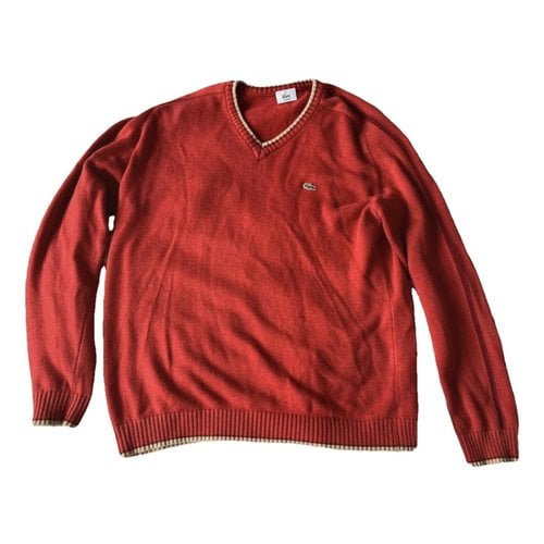 Pre-owned Lacoste Jumper In Burgundy