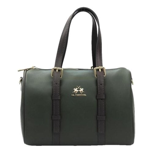 Pre-owned La Martina Leather Travel Bag In Green